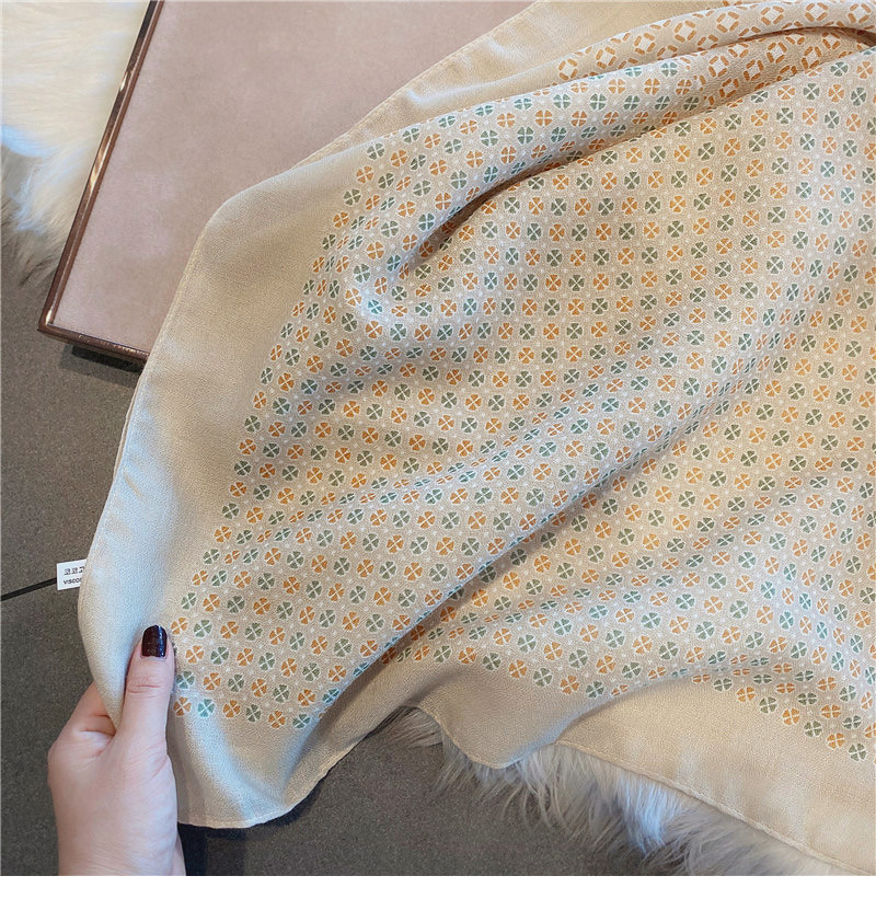 Herbstfarbe, elegant, kleine Blume, Baumwoll- und Leinengefühl, Schal für Damen, Frühling und Herbst, langer, klimatisierter Schal, Winter, warmer Seidenschal_voghion.com