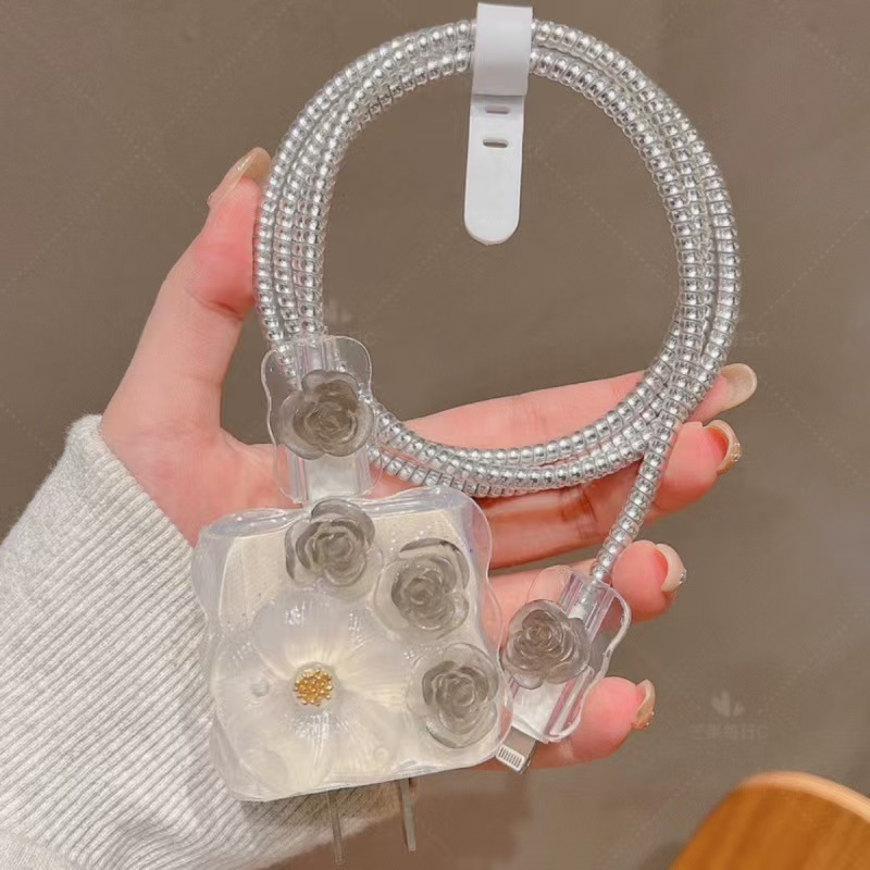 Para Apple 14 línea de datos cubierta protectora iPhone13 cargador cabezal 12promax bobinado estuche para iPad