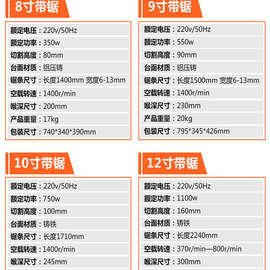 木工带锯机立式带锯线锯机曲线锯造型锯金属锯小型家用多功能锯床