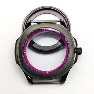 Lh1068 Watch Modification Accessories Nh35/36 Case Sapphire Black Stainless Steel Case Waterproof Screws