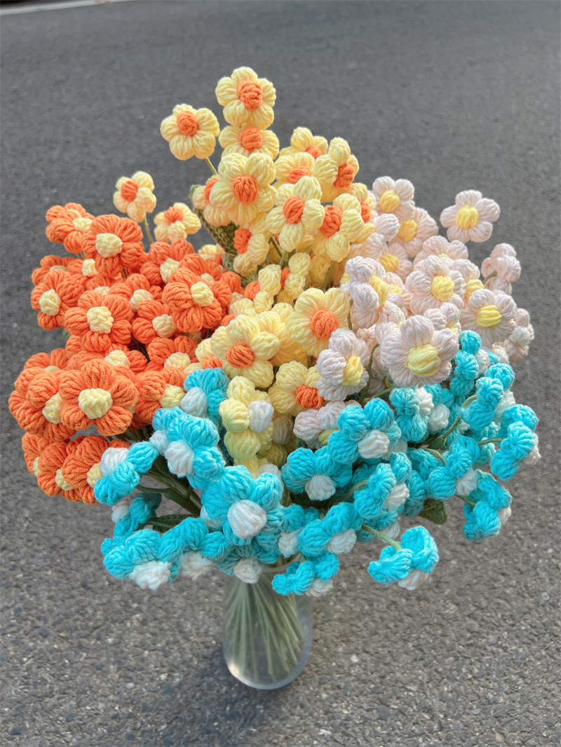 Pastoral Flower Yarn Artificial Flowers display picture 6