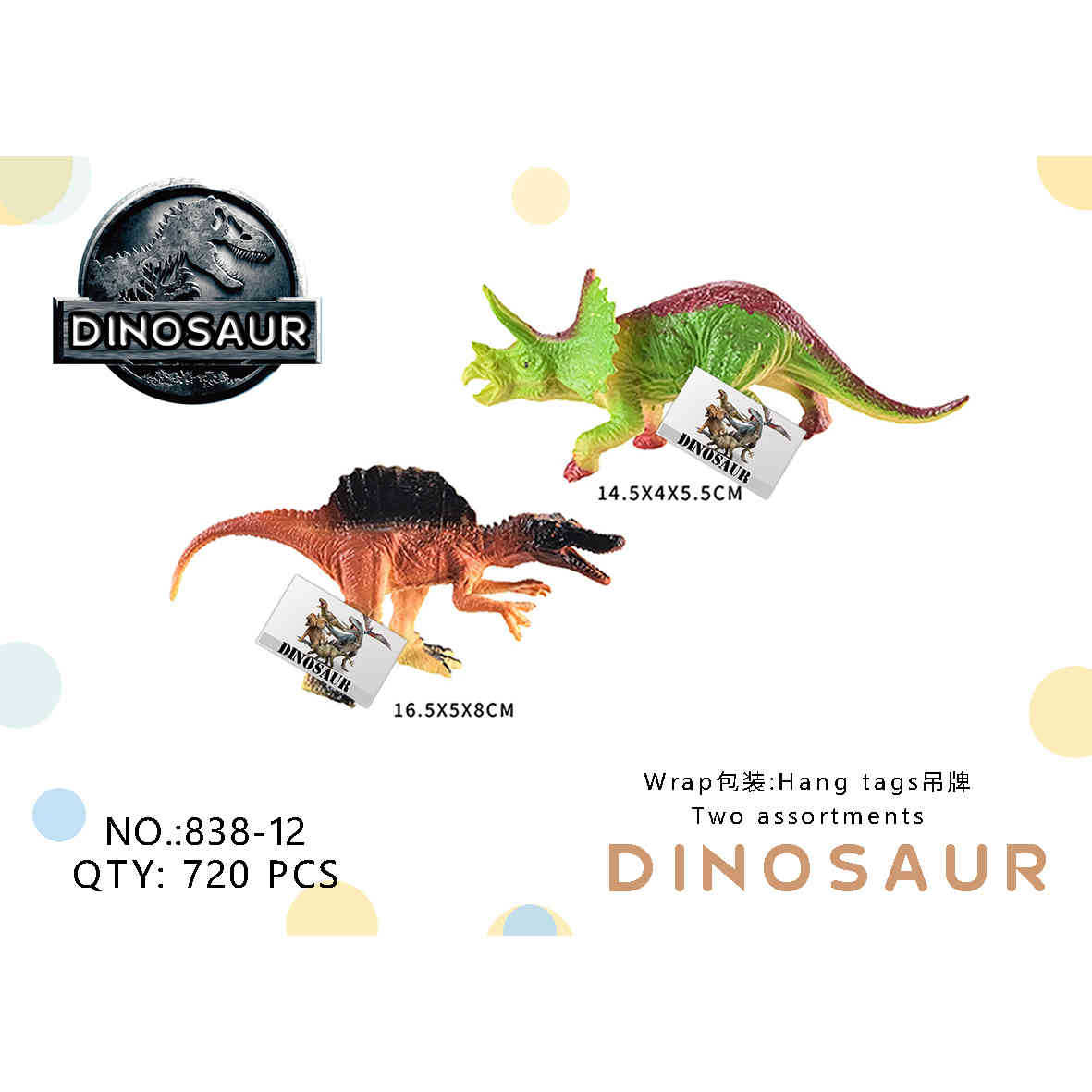 Transfronterizos infantiles simulación de animales dinosaurios tigre león panda jirafa modelo de insecto conjunto de juguetes de educación temprana