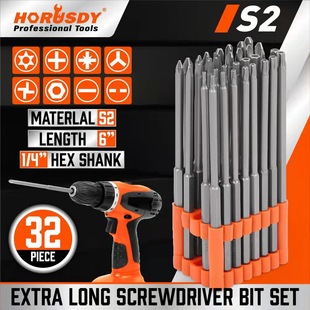 32PC150mm electric drill bit set long rod bit suit 94283.1147g.22*13*6