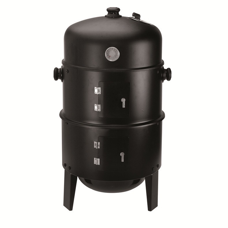 Horno de humo al aire libre horno de barbacoa multifunción horno de barbacoa de tres capas Fumar BARBACOA horno de barbacoa al aire libre quema de carbón