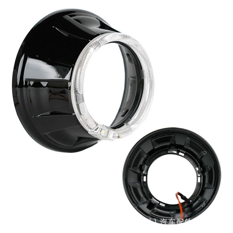 3 pulgadas A guía de luz ángel ojo una cubierta decorativa adaptada al faro LED del automóvil doble lente de luz para sombreador image 3