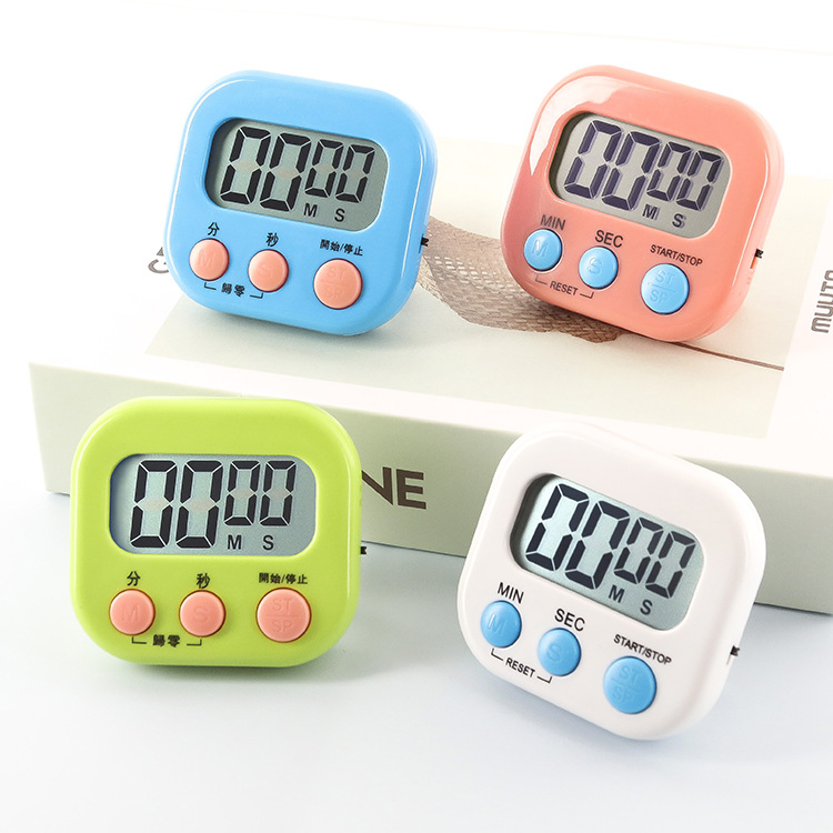 Large screen kitchen timer reminder, stop watch for students, time manager, electronic alarm clock, time tracker