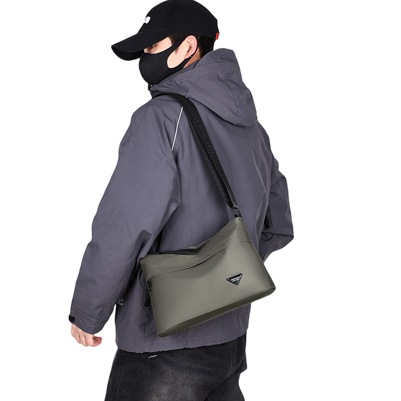 Backpack Men's Horizontal Crossbody Bag Casual Trendy Fashion Shoulder Bag Young Men's Lightweight Portable Large Capacity Bag