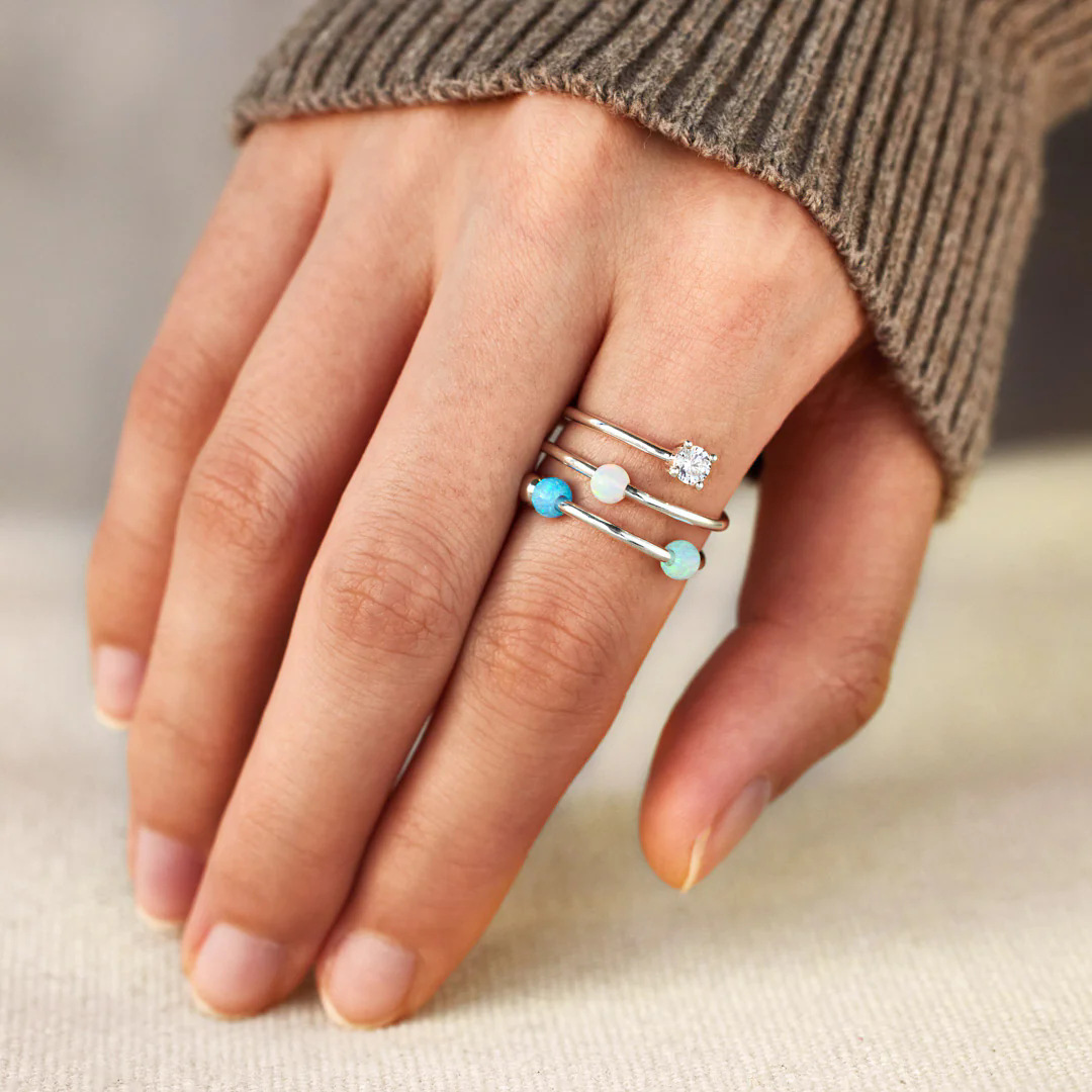 All Seasons Season 925 Sterling Silver Geometric Rings 925 Sterling Silver Rings