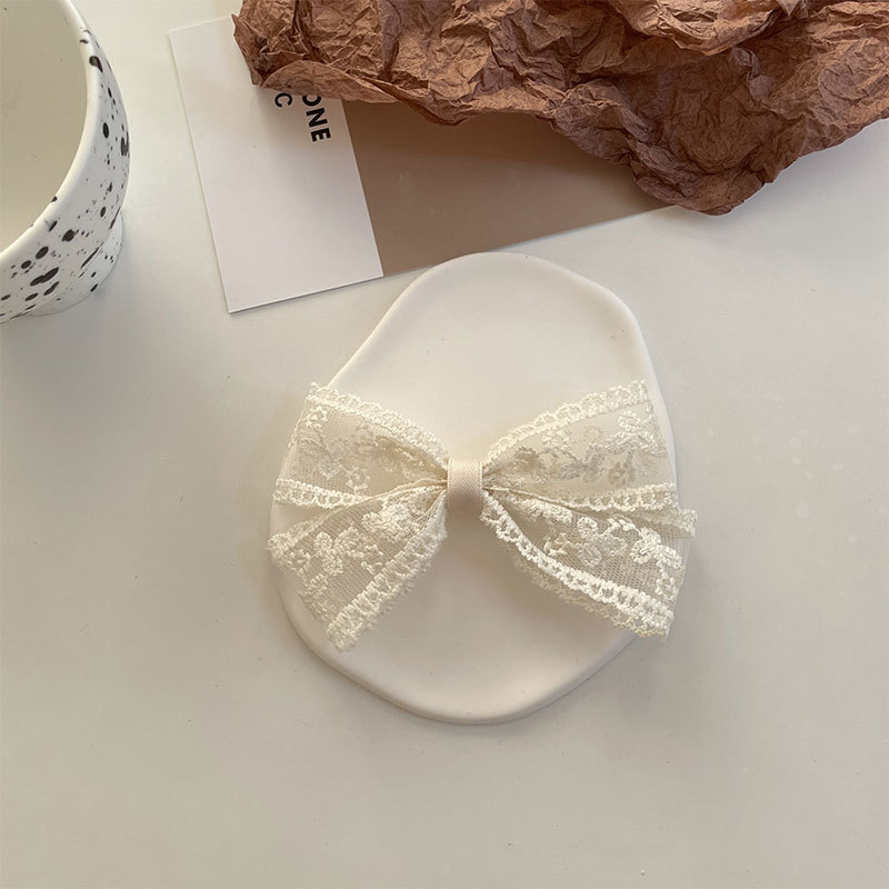 Women's Sweet Simple Style Bow Knot Cloth Hair Clip Hair Tie Brooches display picture 7