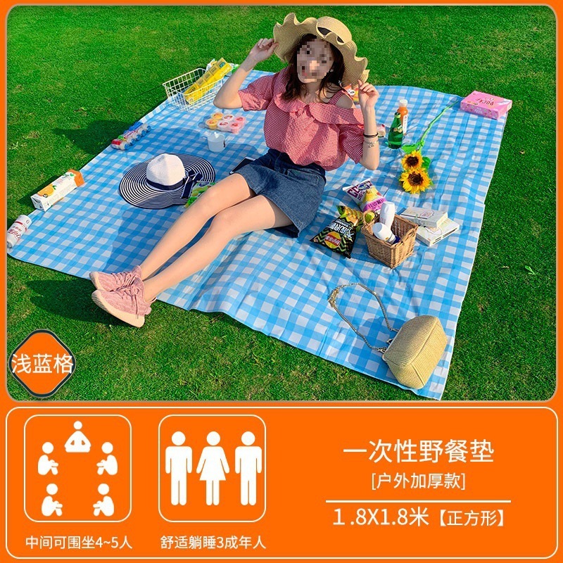 使い捨てピクニックマット、防湿アウトドアキャンプ、厚みのある秋の旅行マット、ポータブルフロアマット、ピクニックビーチマット、ピクニッククロス|undefined