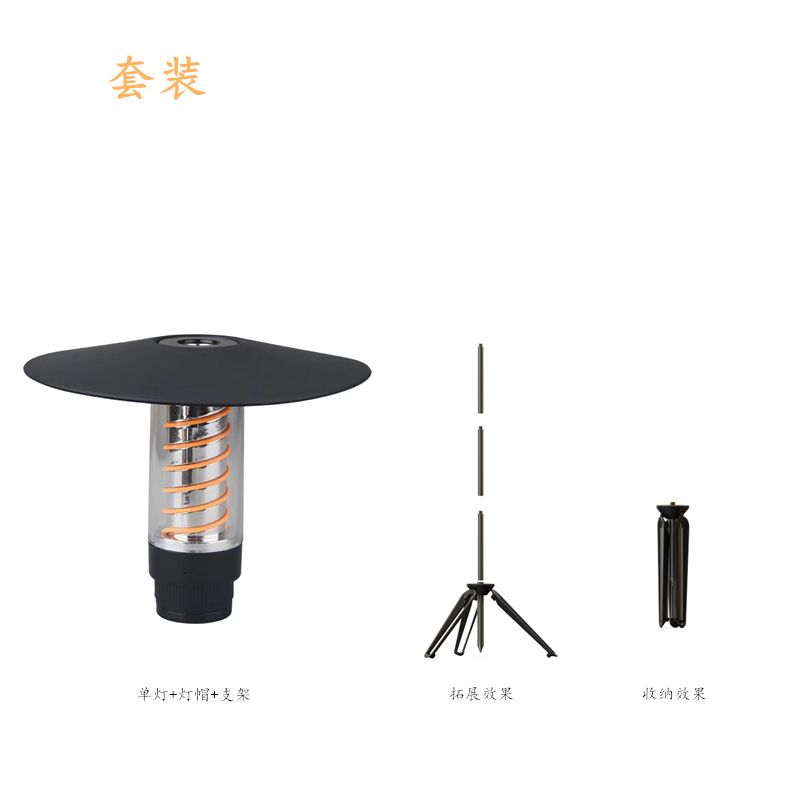 Luz que acampa al aire libre iluminación LED linterna portátil multifuncional luz que acampa beibang Edison faro linterna