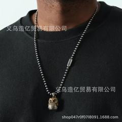 亚马逊新品 Handmade Owl Fidget Pendant猫头鹰装饰钥匙扣挂坠