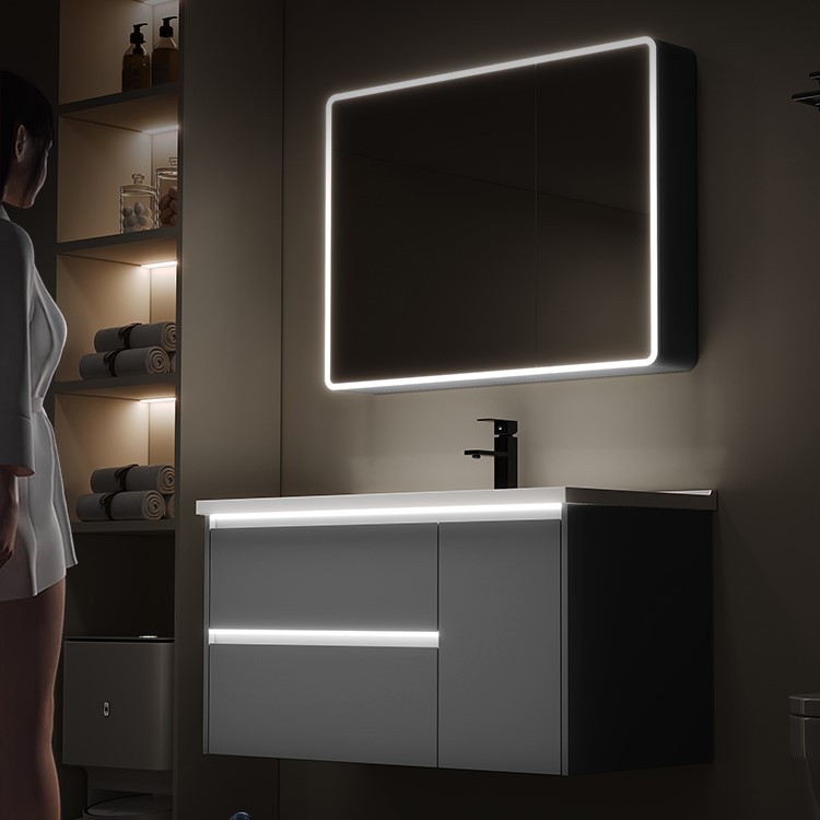 gabinete de baño de aluminio espacio lavabo cerámico de mano lavabo gabinete combinado lavabo lavabo lavabo