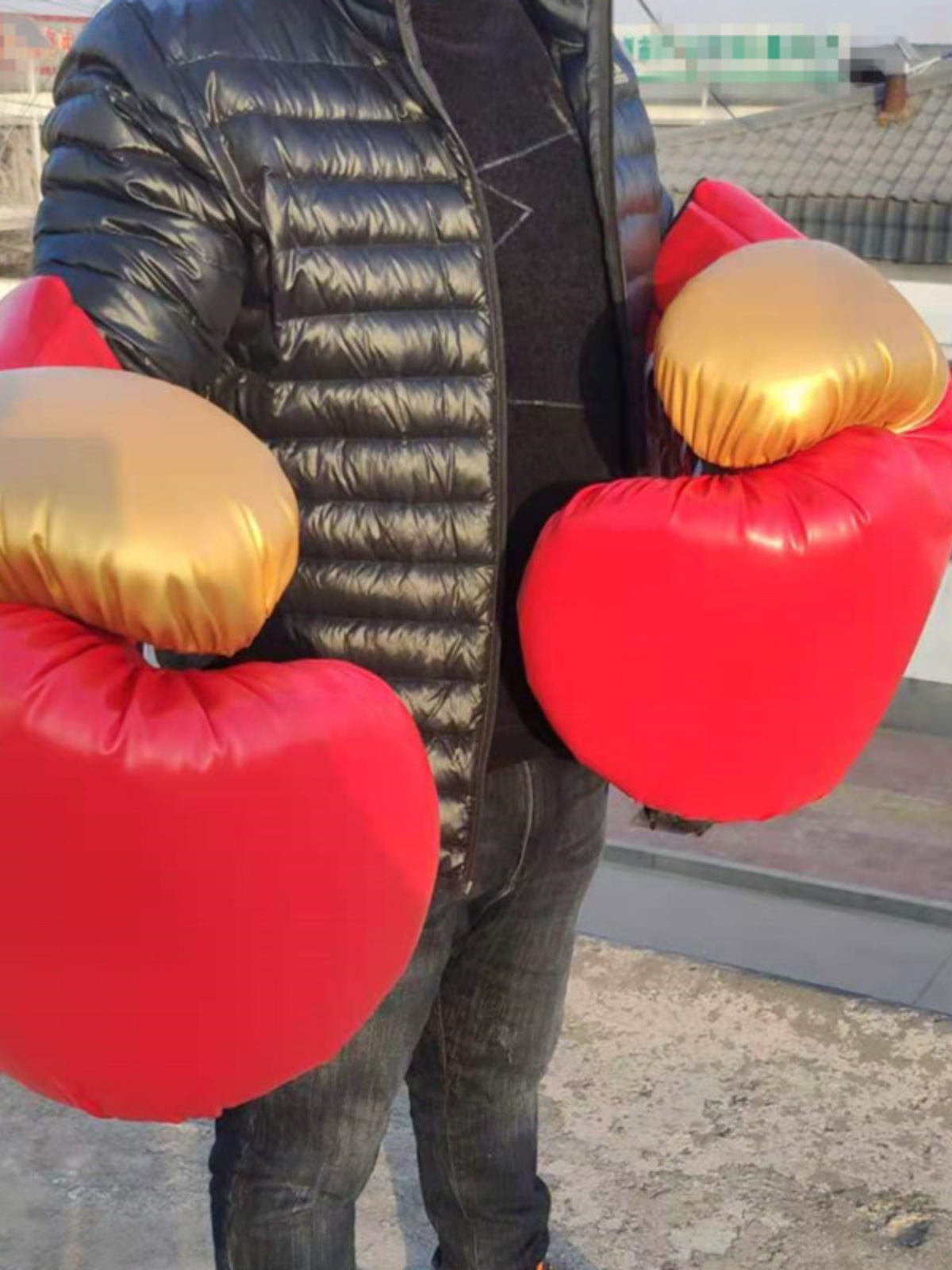 Boxing Gloves Giant Fun Game Signature Gift Boxing Gloves Town Hall Promotional Ornaments Logo