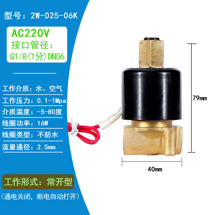 2W-06K  1/8  AC220V