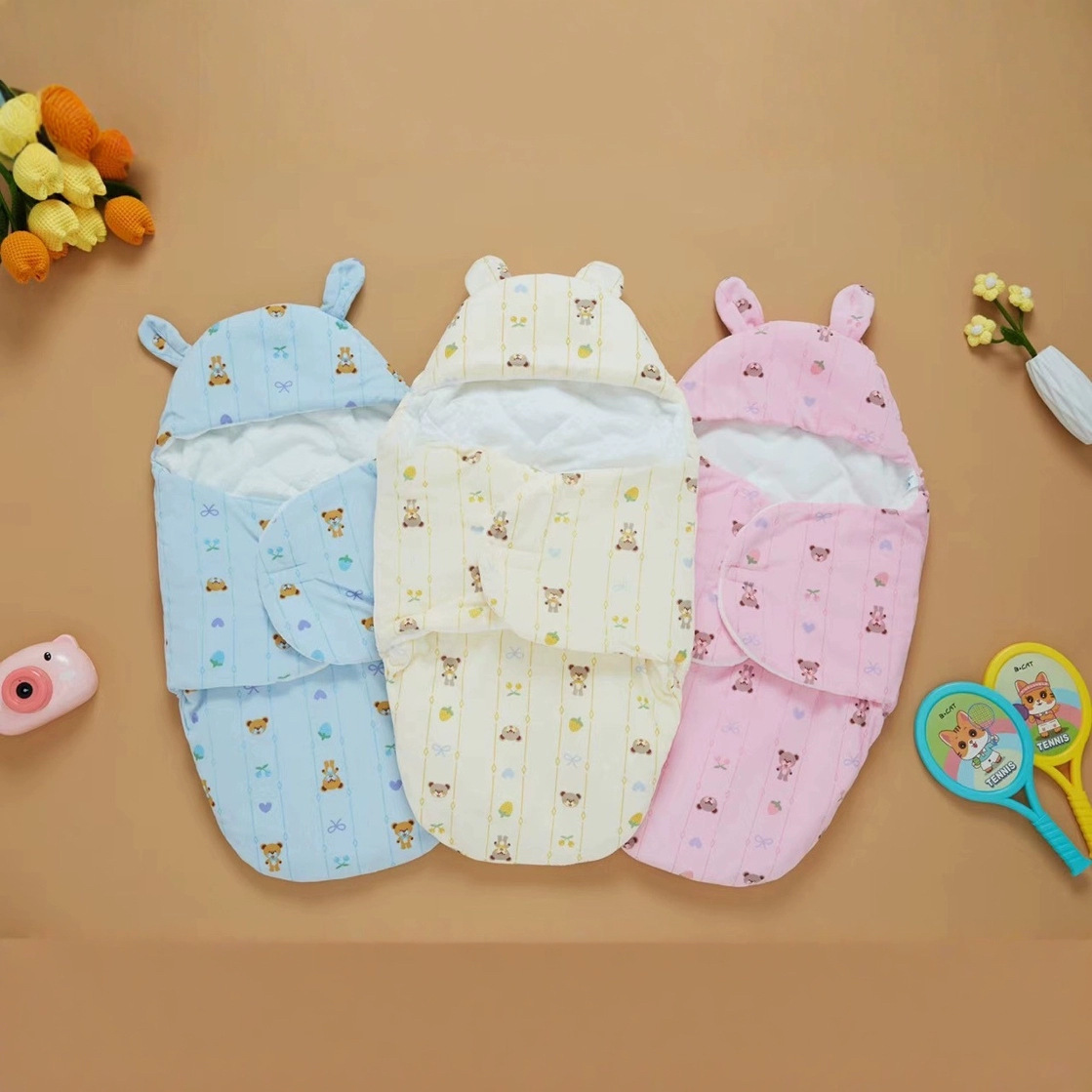 Baby Blanket, Autumn and Winter Flannel Newborn Sleeping Bag, Leg Blanket, Winter Outing Clothing, Thickeneded Sleeping Bag