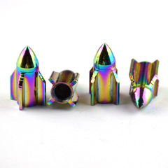 Car and motorcycle beauty lips, holographic aluminum alloy valve cover, colorful bicycle gas covers