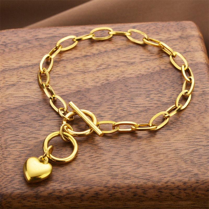 Joyas transfronterizas europeas y americanas Pulsera de acero de titanio de todo fósforo Versión coreana del temperamento bohemio Pulsera de acero de titanio que no se desvanece Joyería femenina