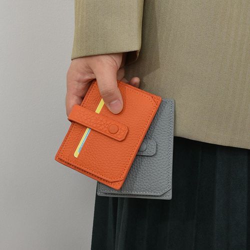 Cross-border exclusive Korean version thin small card holder multi-functional card slot for men and women exquisite leather PU card holder card holder wholesale