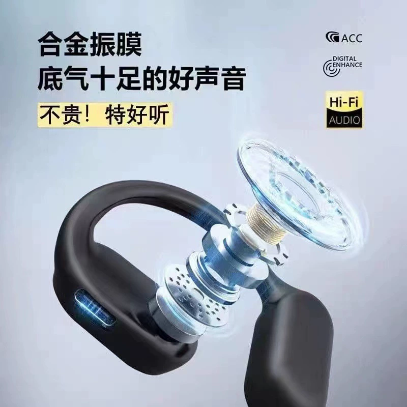 Беспроводные Bluetooth наушники с ушным крючком, без ушного крючка, открытый стиль, односторонние, длительное ношение без боли, длительная работа батареи для тренировок