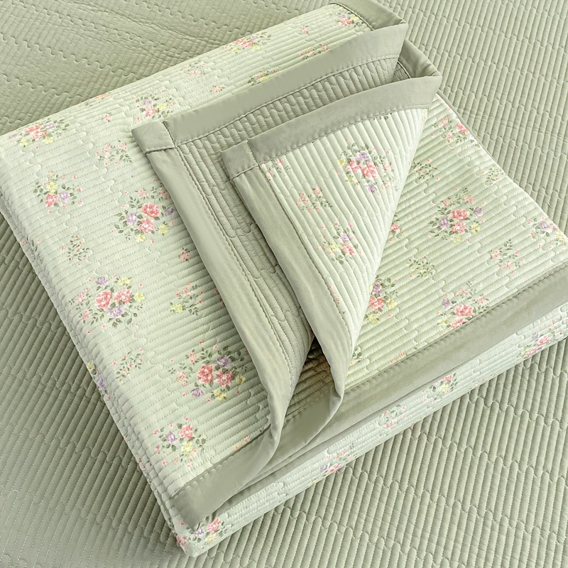 Комплект покрывала 3 предмета (Nantong Home Textile), вязанный двухслойный печатный хлопок, несколько размеров