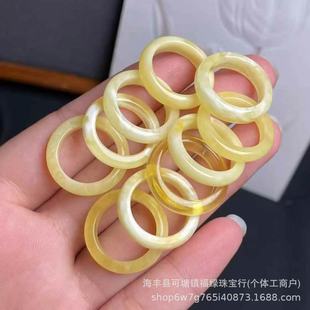 Factory wholesale natural Russian beeswax ring beeswax ring DIY jewelry accessories live supply