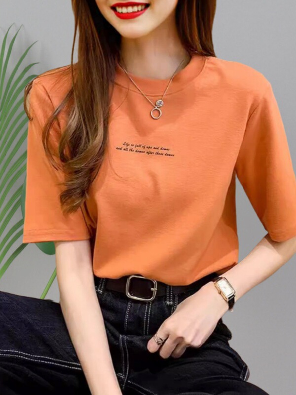 Dongdaemun 2025 New T-Shirt Girls Summer Trbottomy Clothes Short-Sleeved Tops Student Fashion Loose Bottoming Shirt Dongdaemun 2025 New T-Shirt Girls Summer Trbottomy Clothes Short-Sleeved Tops Student Fashion Loose Bottoming Shirt