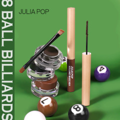 Cross-border foreign trade eyeliner and mascara set, waterproof, curly, long-lasting, not easy to smudge, black brown, wholesale