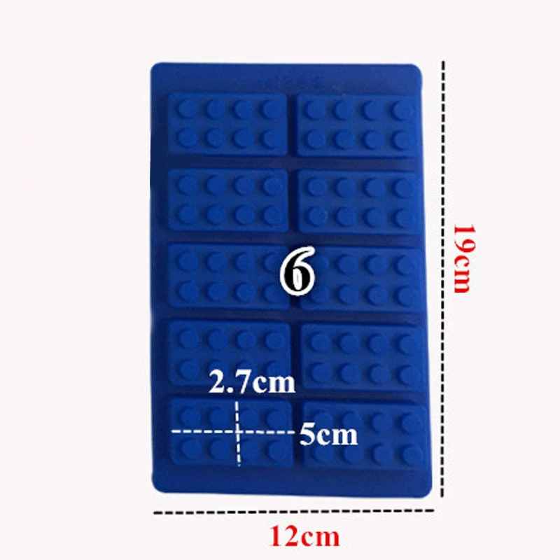 Silicone Molds (Constructor) Robot & Building Block Shapes, Heatproof −40–230°C, Multi-size Set