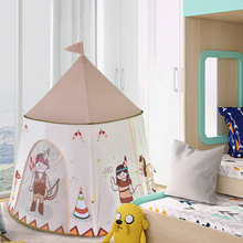 跨境新款兒童帳篷室內游戲屋蒙古包王子公主游戲城堡爬行兒童玩具