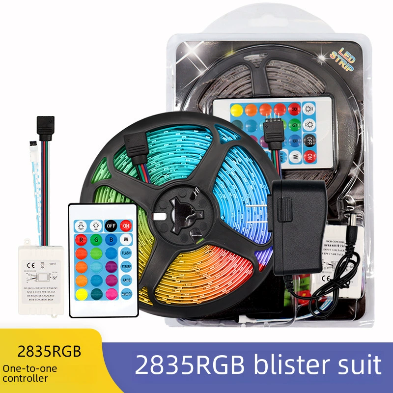 LED-лента 12 В, 16 цветов RGB, варианты 2835/5050, 5 м водостойкая или 10 м водонепроницаемая