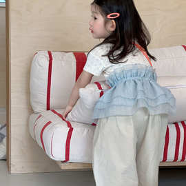 2025夏季新款童装 韩版童装 女童小清新碎花短袖T恤  夏款T恤