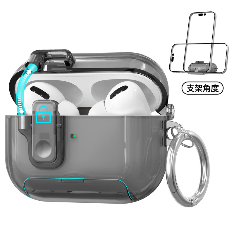 Apple airpods4保護ケース、透明pro2イヤホンソフトケース、airpodspro3イヤホン保護カバーに適しています。|undefined