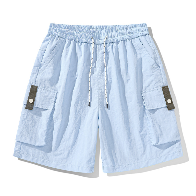 Couple Nylon Cargo Shorts Men's Summer Lightweight Breathable Quick-Dry Ice Silk Sun Protection Pants Green Couple Nylon Cargo Shorts Men's Summer Lightweight Breathable Quick-Dry Ice Silk Sun Protection Pants Green