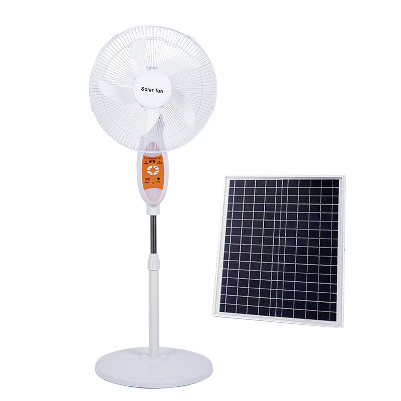 Ventilador solar de comercio exterior del sudeste asiático, corte de energía en el hogar, fiesta al aire libre de emergencia, picnic, mayor capacidad, ventilador de piso
