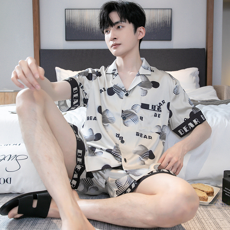 SC 남성용 흑백 줄무늬