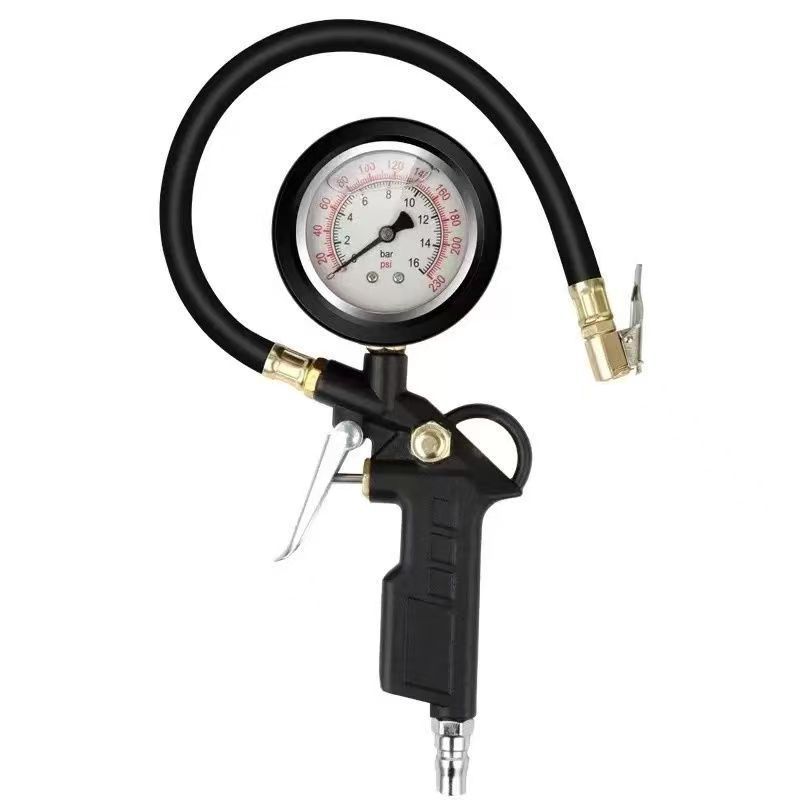 Qìchē – Air pressure gauge/tire pressure gauge with Inflation Head - oil-immersed-tire-pressure-gauge