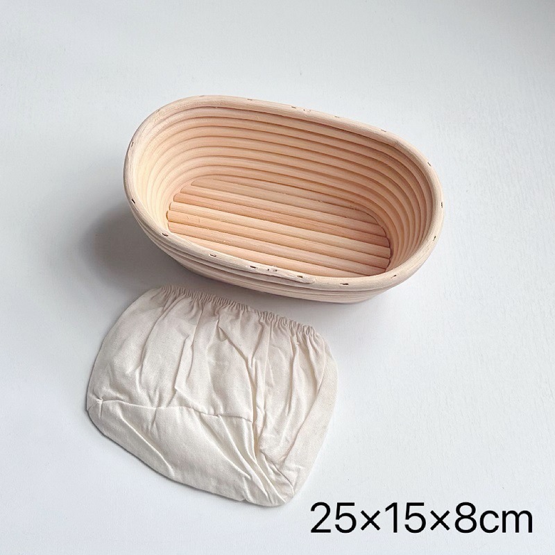 Amazon Indonesia Vietnam Canasta de fermentación de estilo europeo Equipo de horneado de ratán vietnamita Pan de país Cesta redonda de pan
