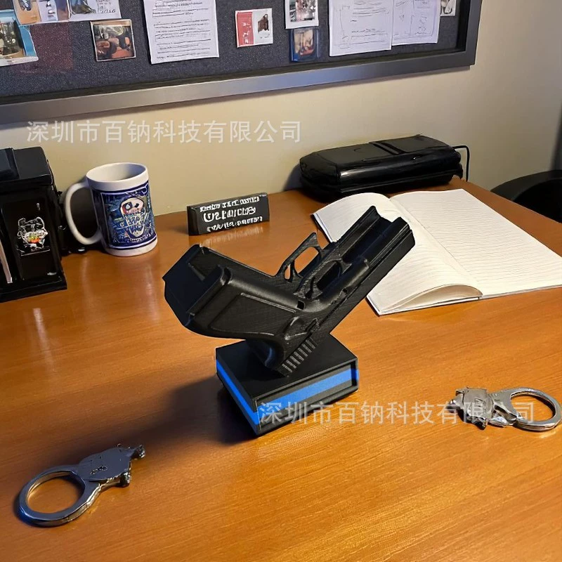 Держатель для визитных карточек Glock с 3D-печатью, аксессуары для полицейского стола с тонкой синей линией, держатель для визитных карточек