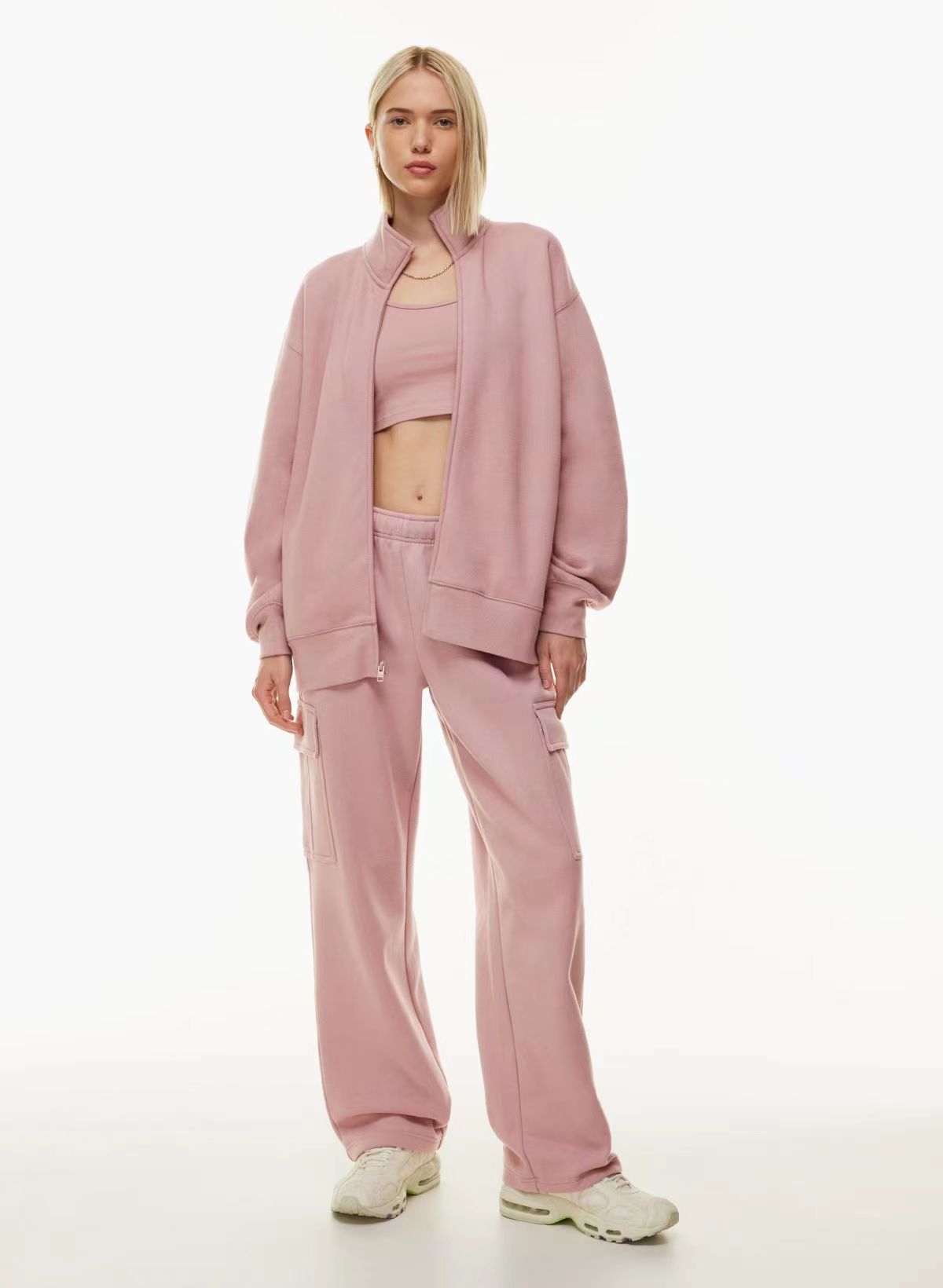 Amazon elástico de cintura alta pierna ancha pantalones cortos de las mujeres europeas y americanas transfronterizas otoño e invierno nuevos pantalones casuales sueltos de talla grande image 10