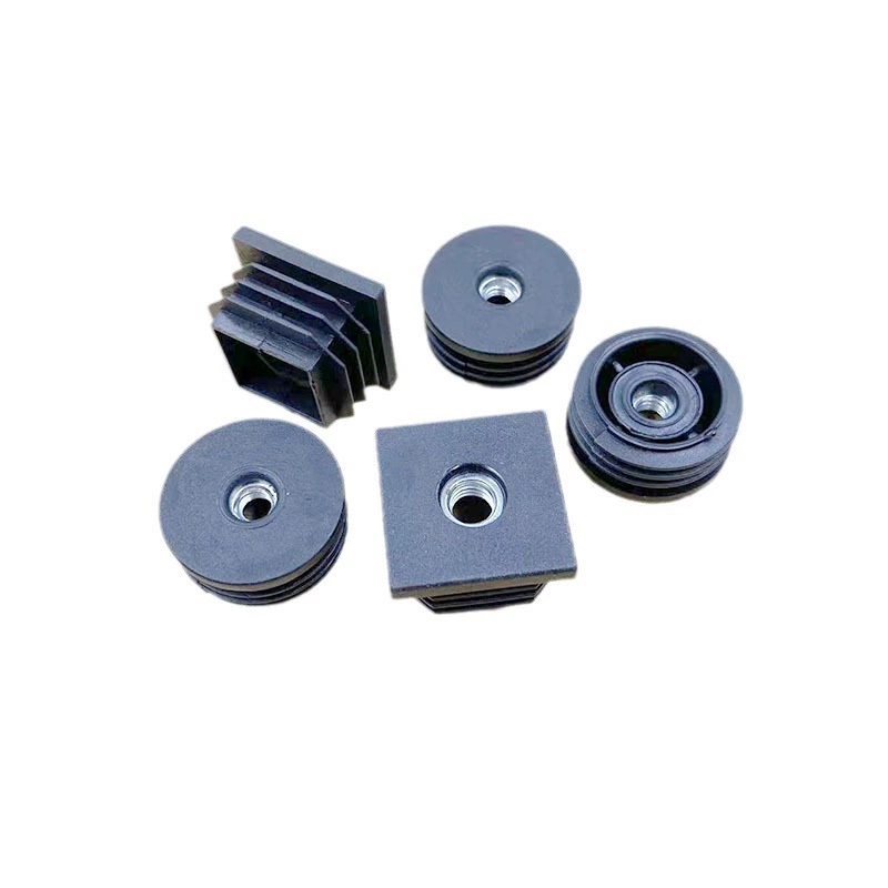 40M8 square nut, plug -in pipe can adjust the foot cushion square tube can adjust the bottom foot manufacturer wholesale