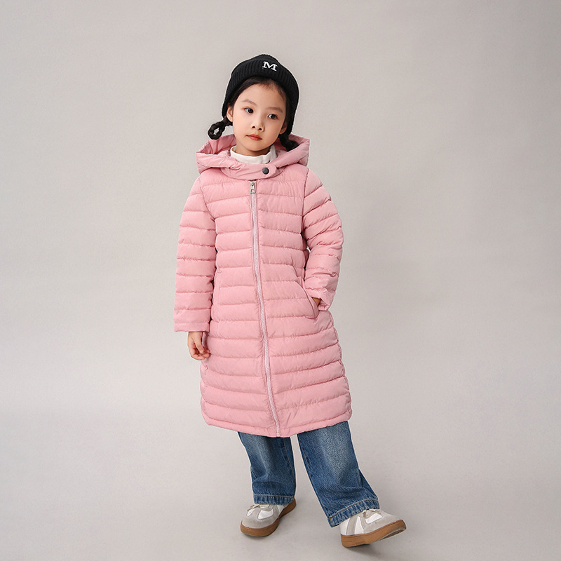 Chaqueta acolchada de algodón para niños y niñas de media longitud chaqueta acolchada de algodón para niños