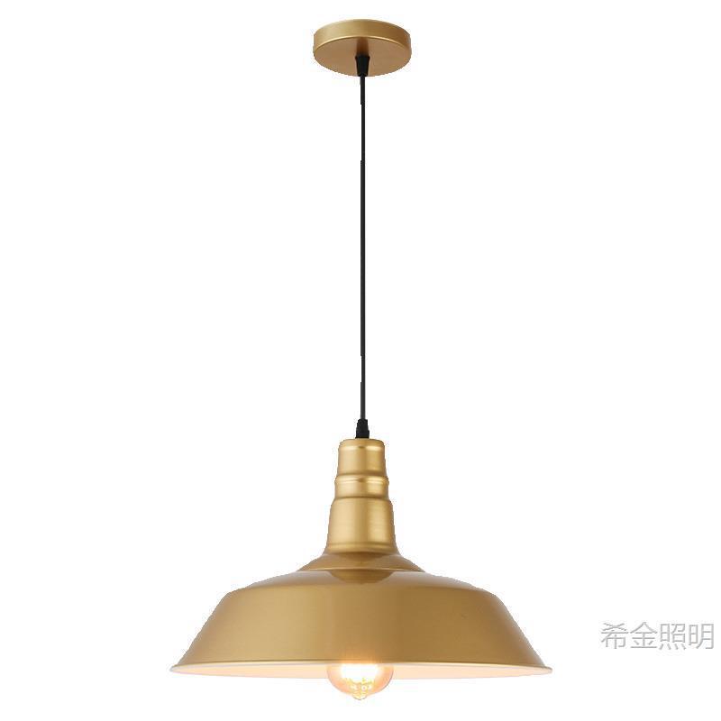 复古工业风单头餐厅吊灯北欧理发店灯具火锅餐饮连锁店商用照明灯|undefined