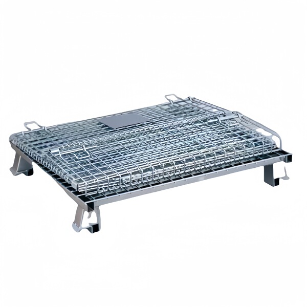 Factory direct sales folding storage cage metal turnover box…