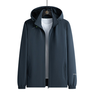 [Cross-Border Supply] Autumn and Spring Nylon Stretch Jackets for Men and Women, Sports Outdoor Windbreakers, Waterproof Jackets