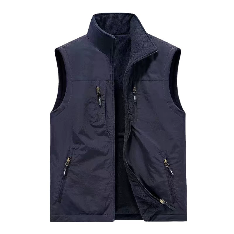 Double-sided travel sports warm vest, plus size