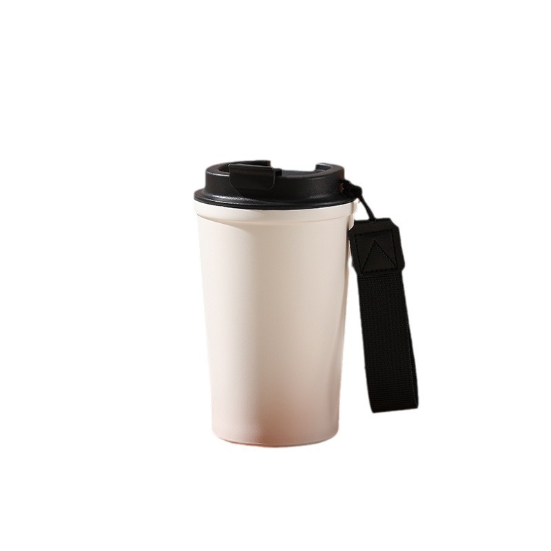 Taza de café de nuevo modelo para viajes transfronterizos, taza térmica de acero inoxidable 304, taza de viaje portátil, taza de agua fría con aislamiento térmico, taza portátil para coche