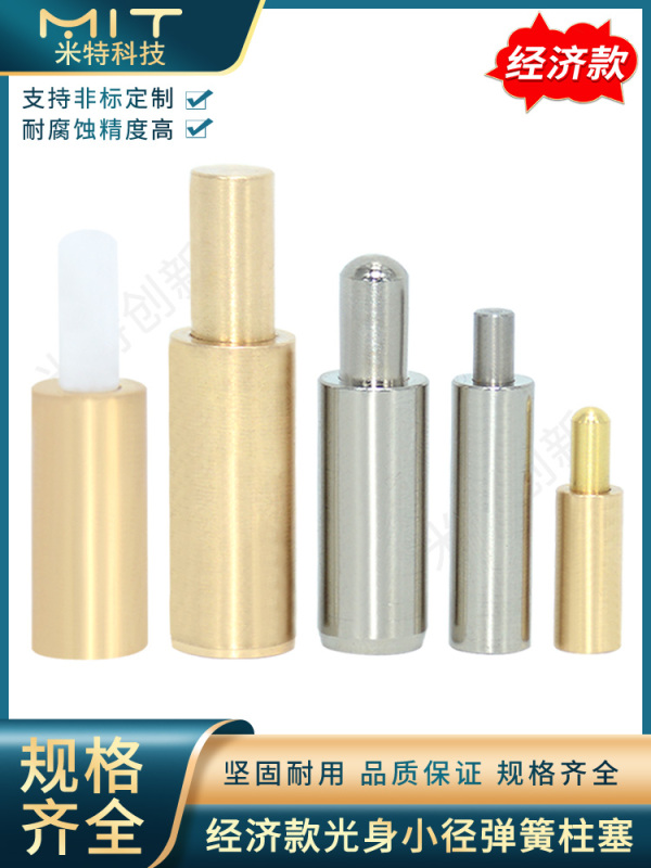 Mc22 Short Head Bare Shaft Small Diameter Spring Plunger Mc26 Brass Spring Telescopic Positioning Column Positioning Pin Step Pin