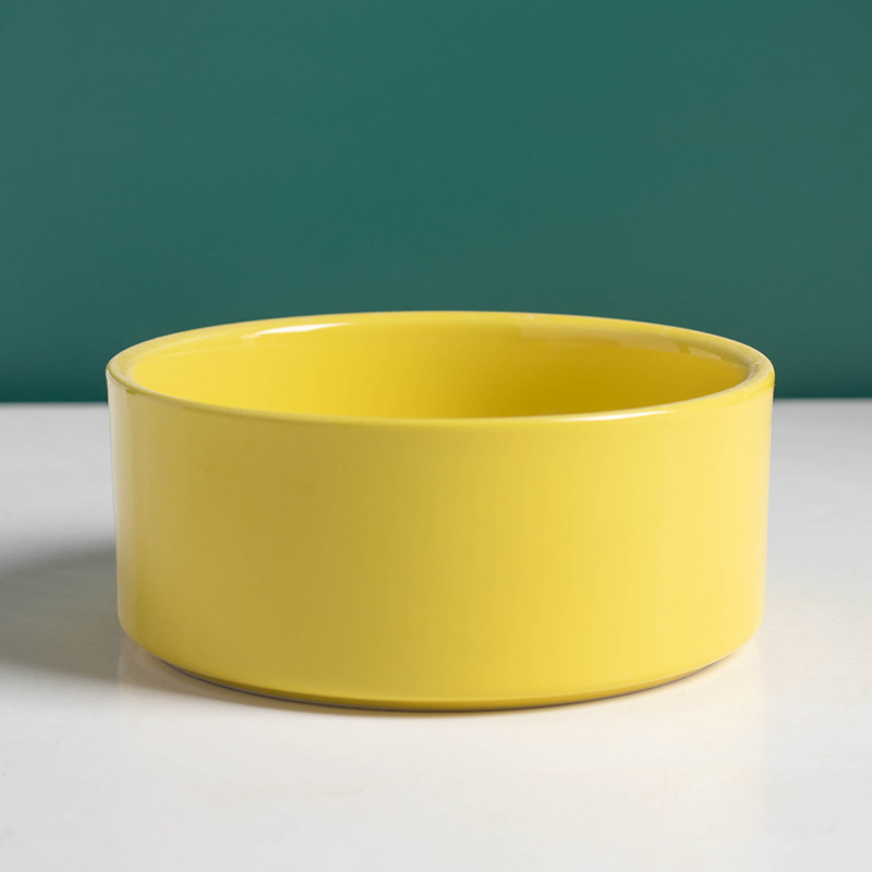 Tazón recto amarillo