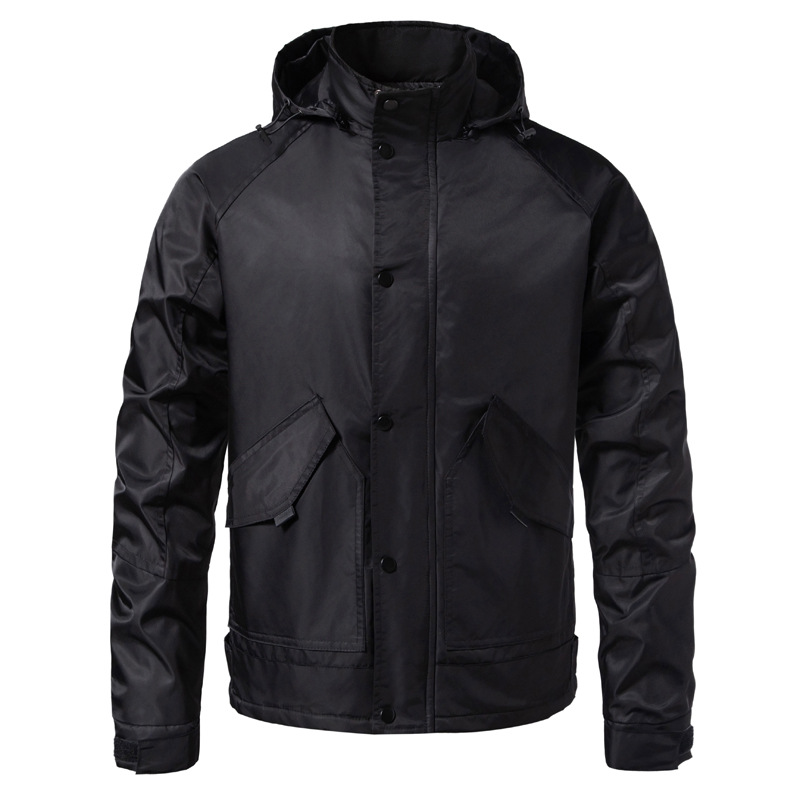 Tácticas al aire libre de color sólido vestir de asalto a prueba de viento primavera y otoño caminata ropa de montaña hombre moda impermeable abrigo de moda casual hombre